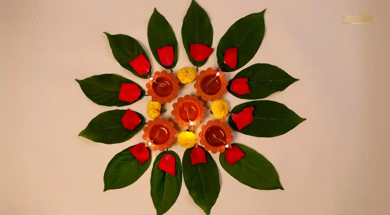 Circle of Prosperity Rangoli Design